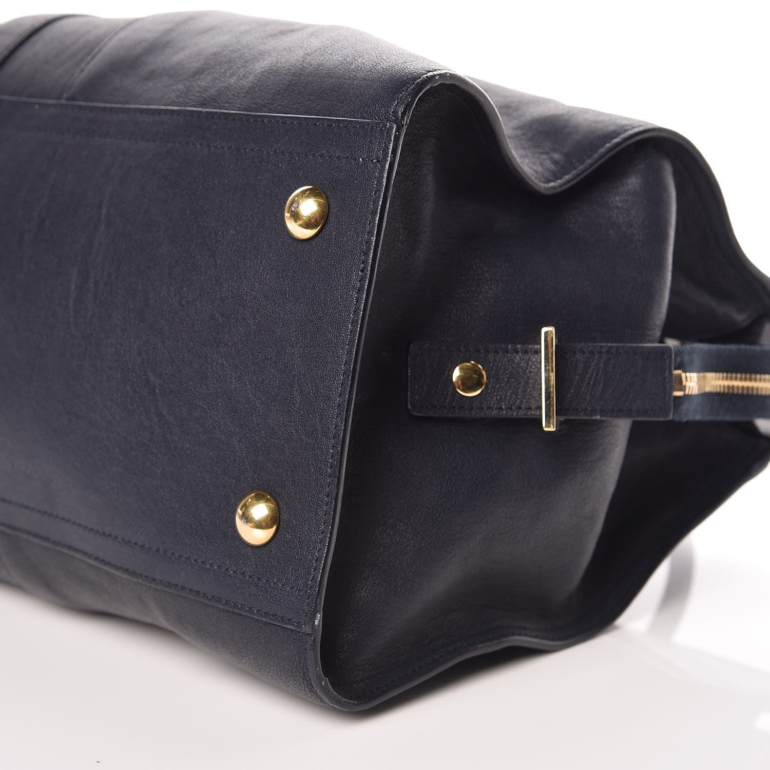 Saint Laurent Sheepskin Medium Cabas ChYc Navy 14 of 15