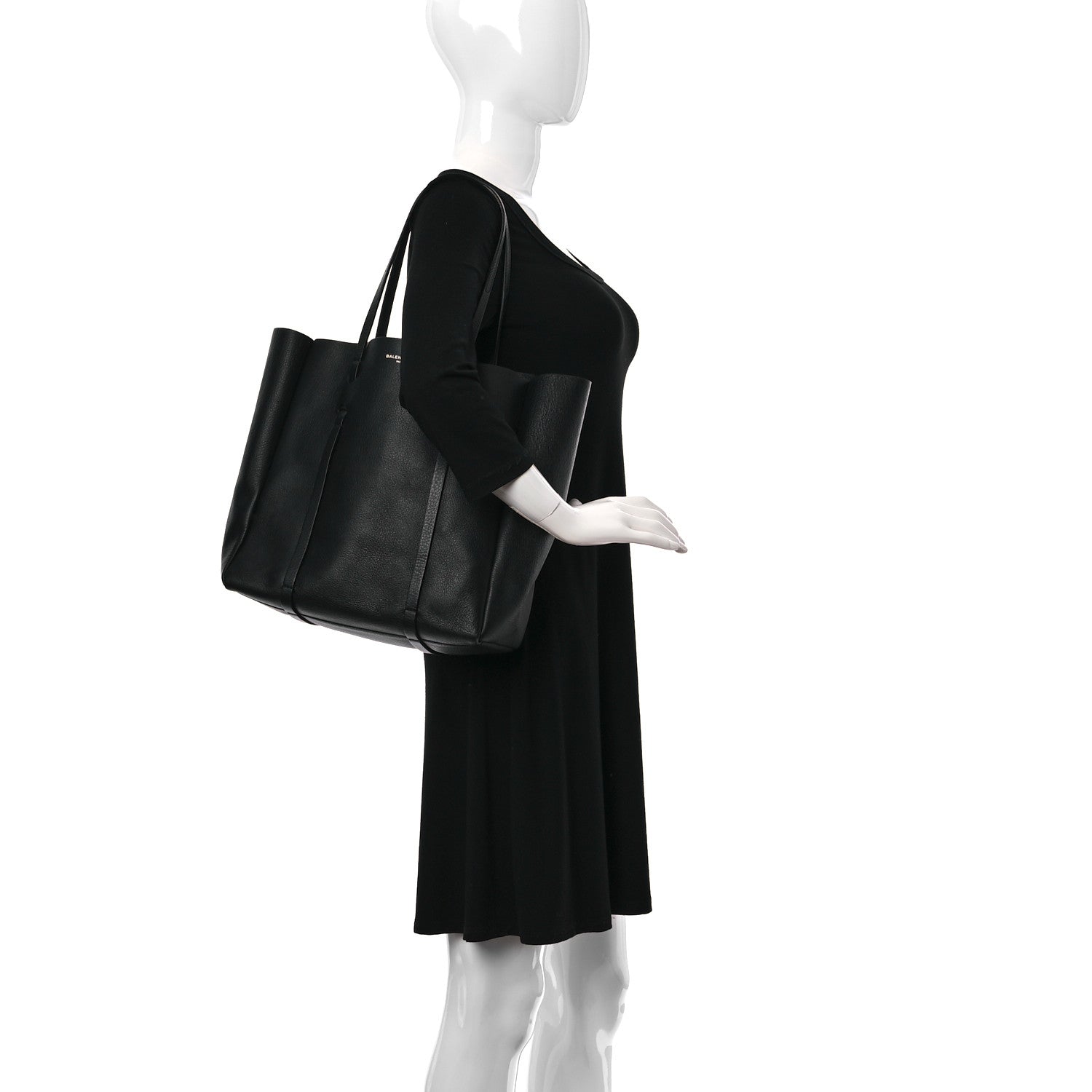 Balenciaga Calfskin Small Everyday Tote Black 2 of 10