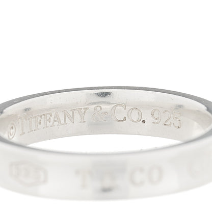 Tiffany Sterling Silver Narrow 1837 Band Ring 54 7 4 of 4