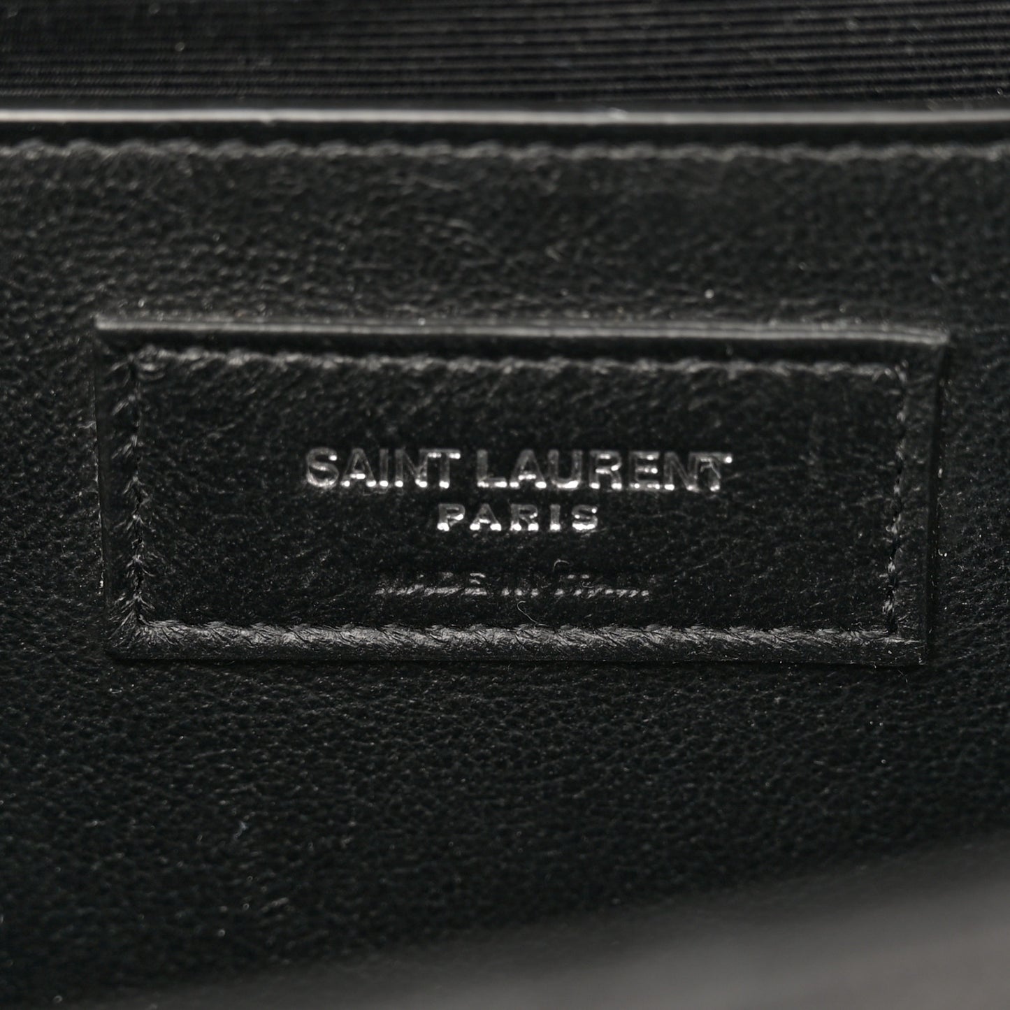 Grain De Poudre Textured Mixed Matelasse Triquilt Medium Monogram Satchel Black