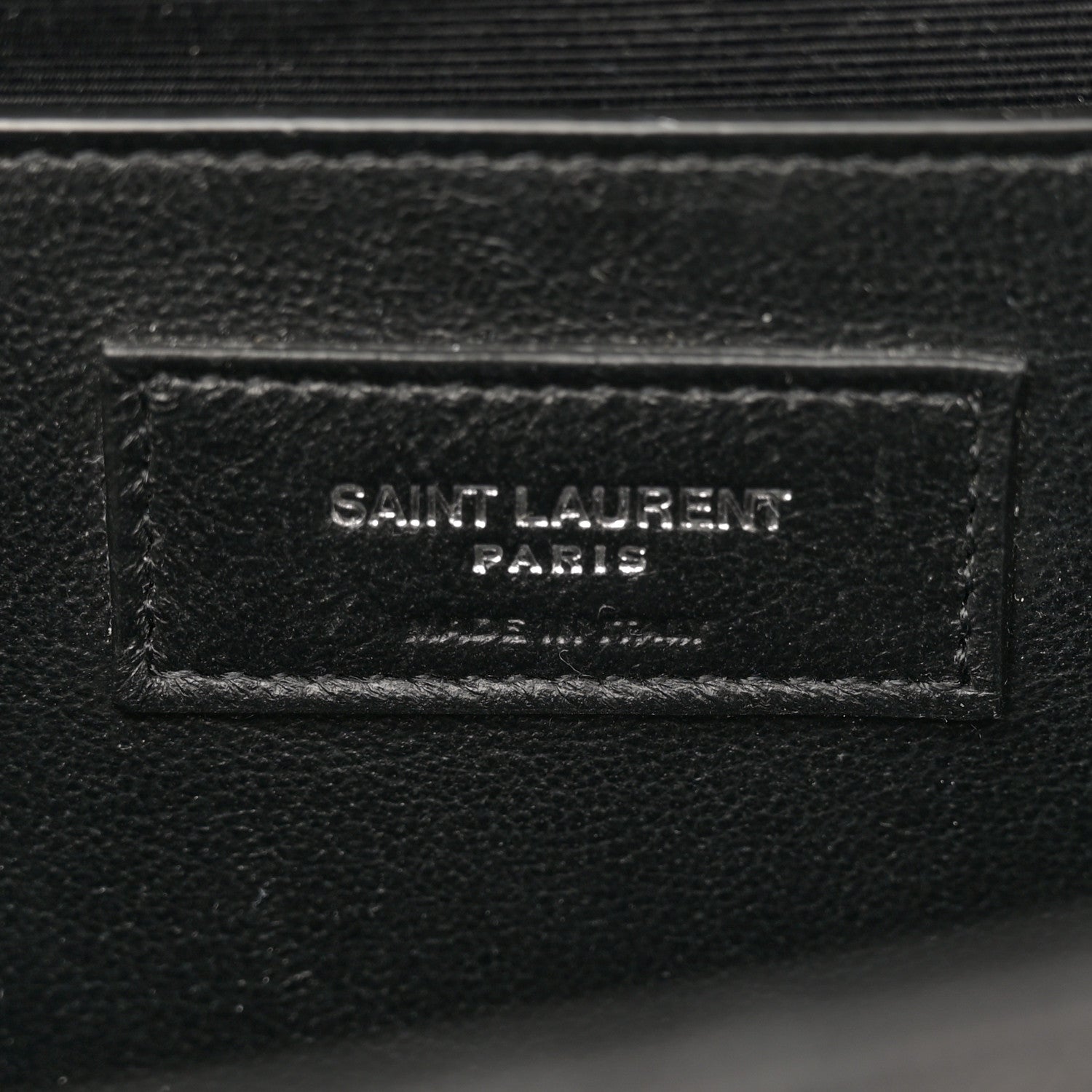 Saint Laurent Grain De Poudre Textured Mixed Matelasse Triquilt Medium Monogram Satchel Black 6 of 11