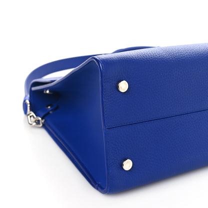 Christian Dior Grained Calfskin Medium Diorever Flap Blue 9 of 10