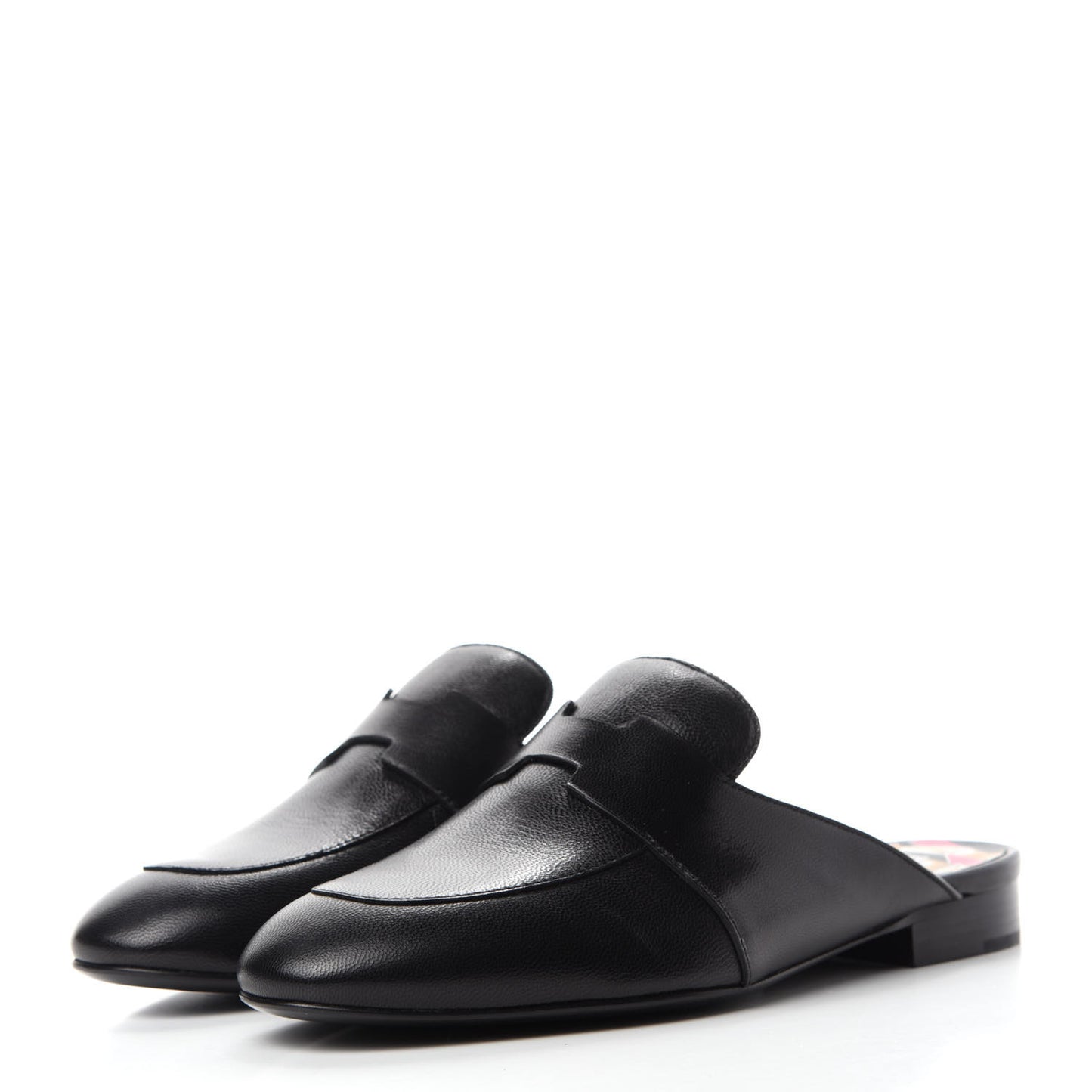 Supple Goatskin Catena Mules 36 Black