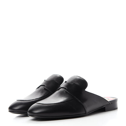 Hermes Supple Goatskin Catena Mules 36 Black 3 of 9