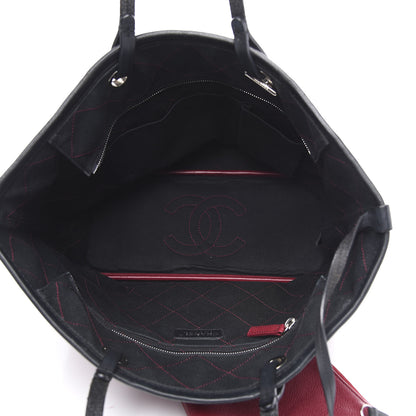 Chanel Grained Calfskin Shopping Fever Tote Red 5 of 12