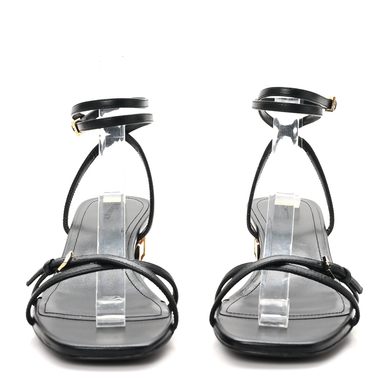 Givenchy Lambskin 4G Cube 45 Strap Sandals 37 Black 3 of 9