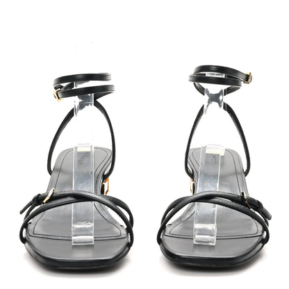 Givenchy Lambskin 4G Cube 45 Strap Sandals 37 Black 3 of 9