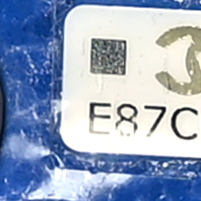 Chanel Caviar Quilted Medium Cosmetic Case Blue 7 of 8