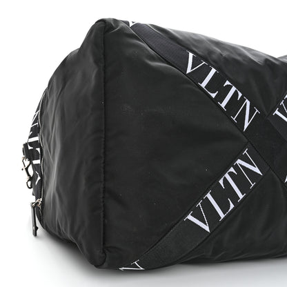 Valentino Garavani Nylon Ribbon VLTN Duffle Bag Black 8 of 9
