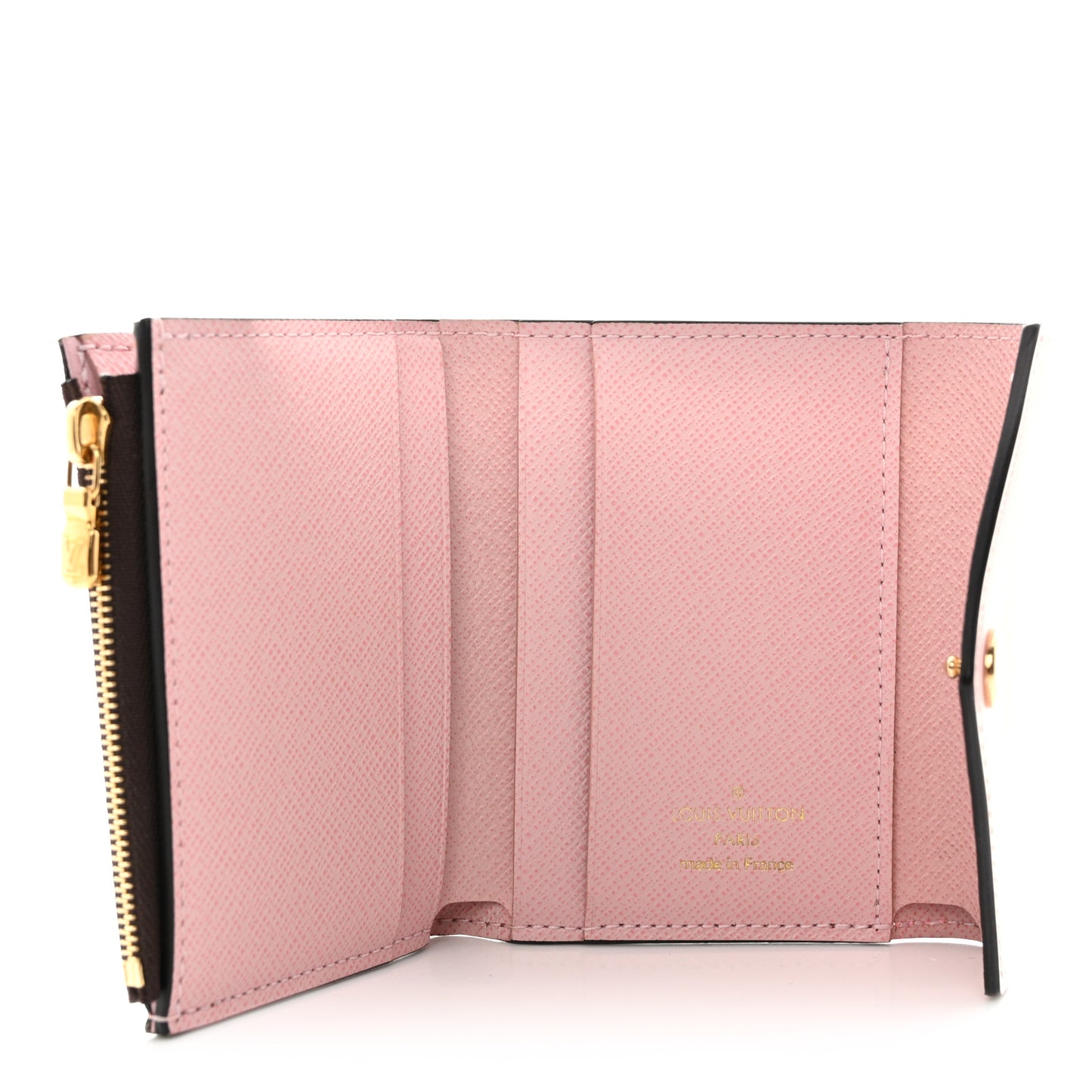 Damier Ebene Zoe Wallet Rose Ballerine