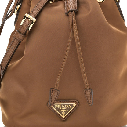 Prada Re-Nylon Saffiano Mini Re-Edition 1978 Bucket Bag Cork Beige 7 of 9