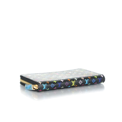 Louis Vuitton Monogram Multicolor Zippy Wallet Black Violet 4 of 7