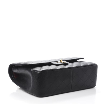 Chanel Caviar Quilted Jumbo Double Flap Black 5 of 11