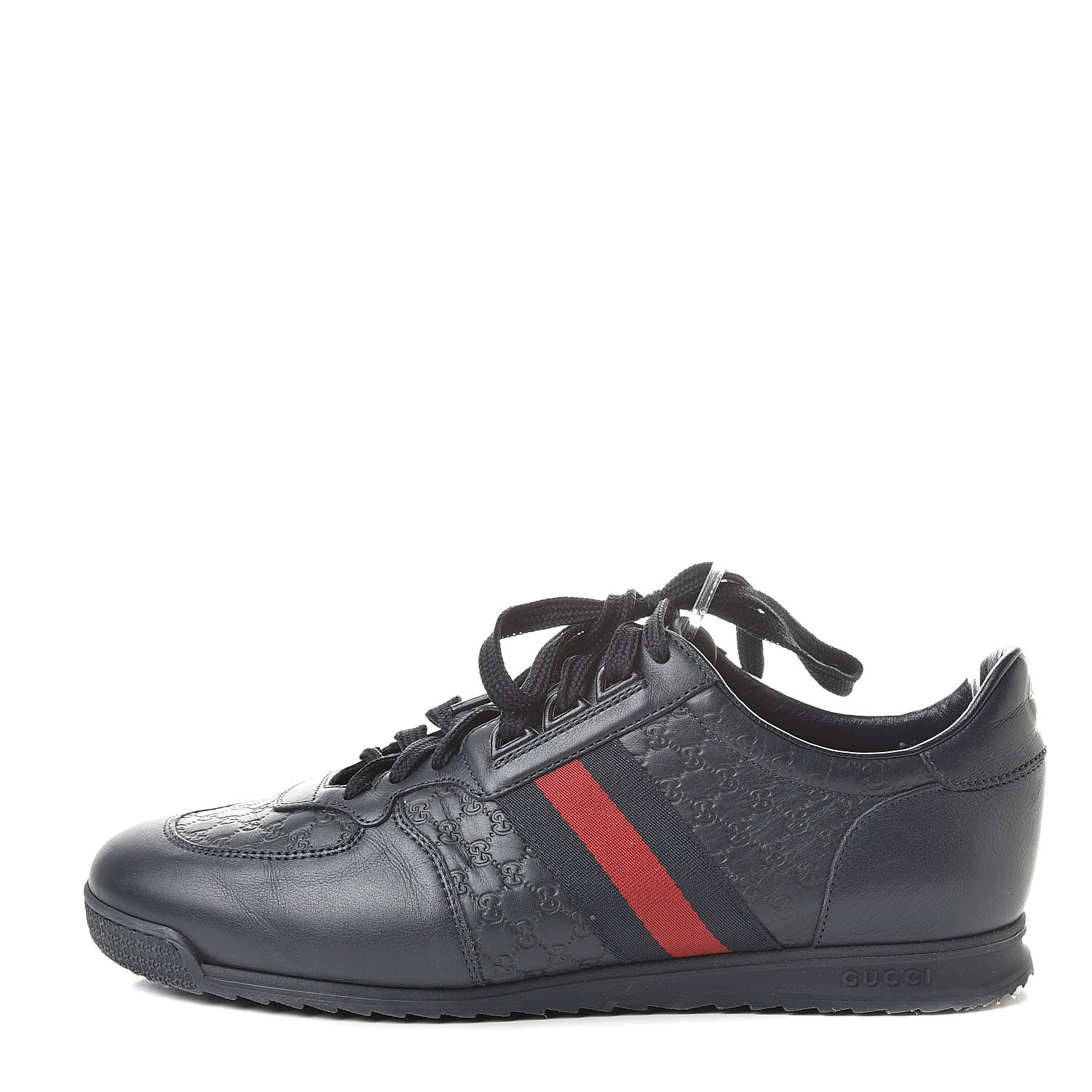 Gucci Guccissima Mens Web Sneakers 8.5 Blue 1 of 8