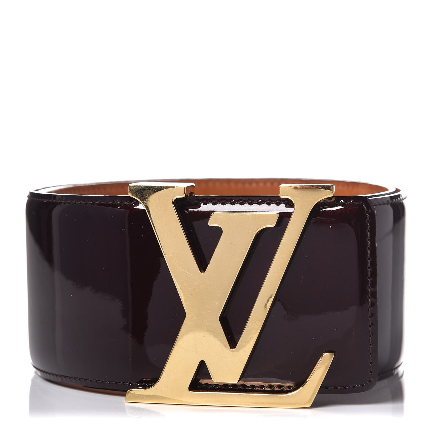 Patent LV Facettes Belt 75 30 Amarante