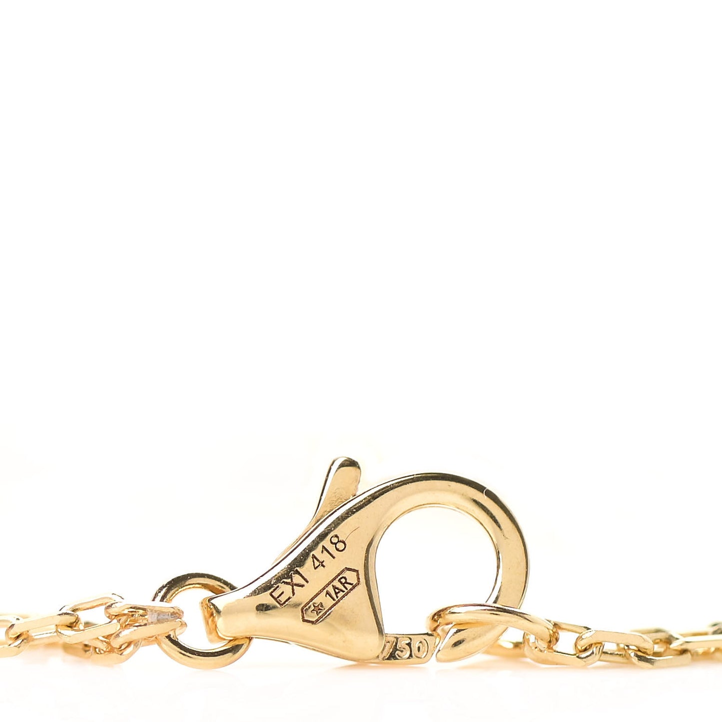 18K Yellow Gold 2 Diamond LOVE Necklace