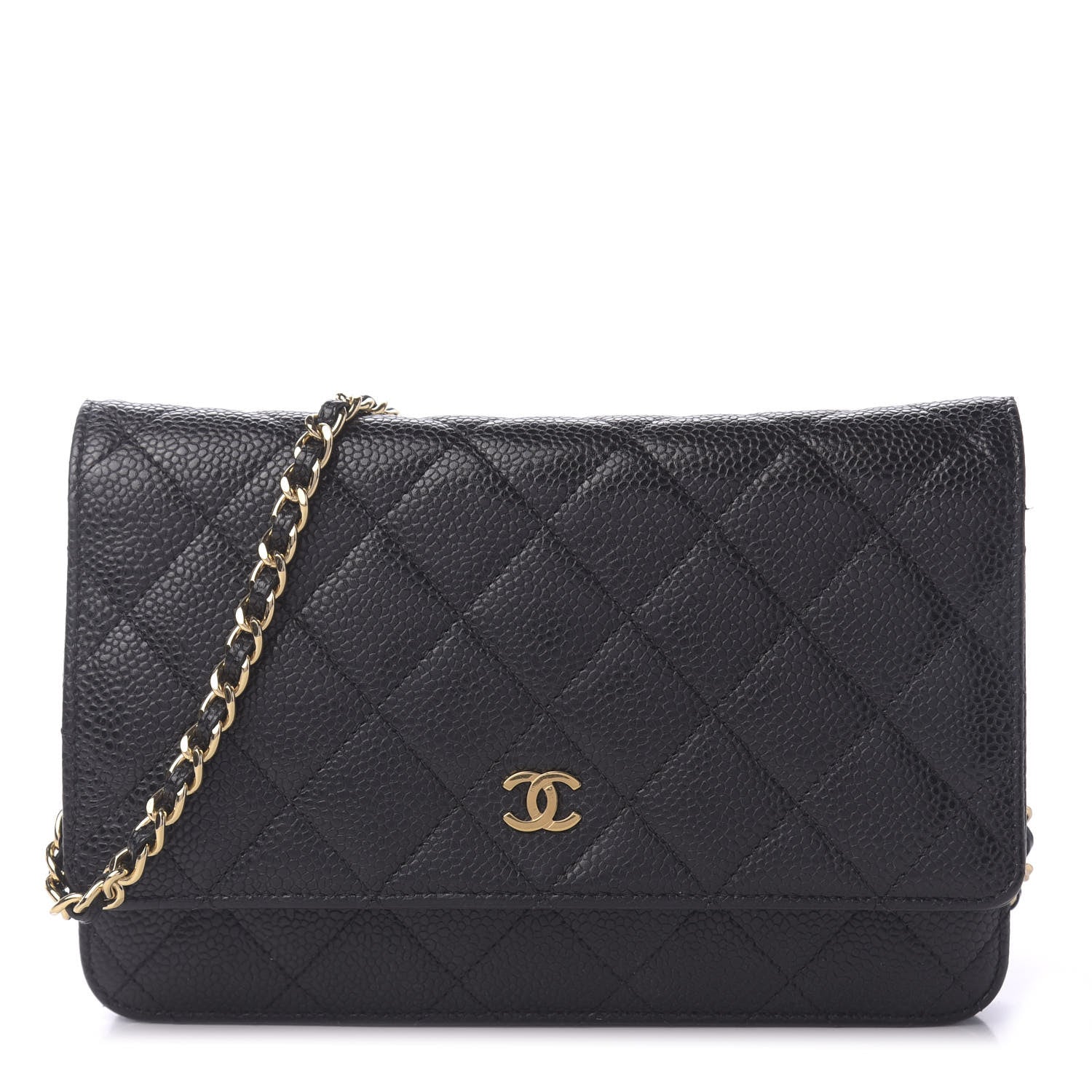 Chanel Caviar Quilted Wallet On Chain WOC Black 1 of 11