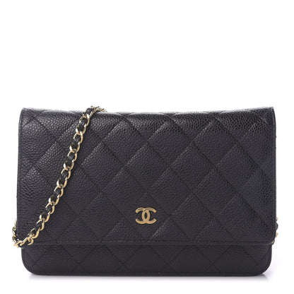 Chanel Caviar Quilted Wallet On Chain WOC Black 1 of 11
