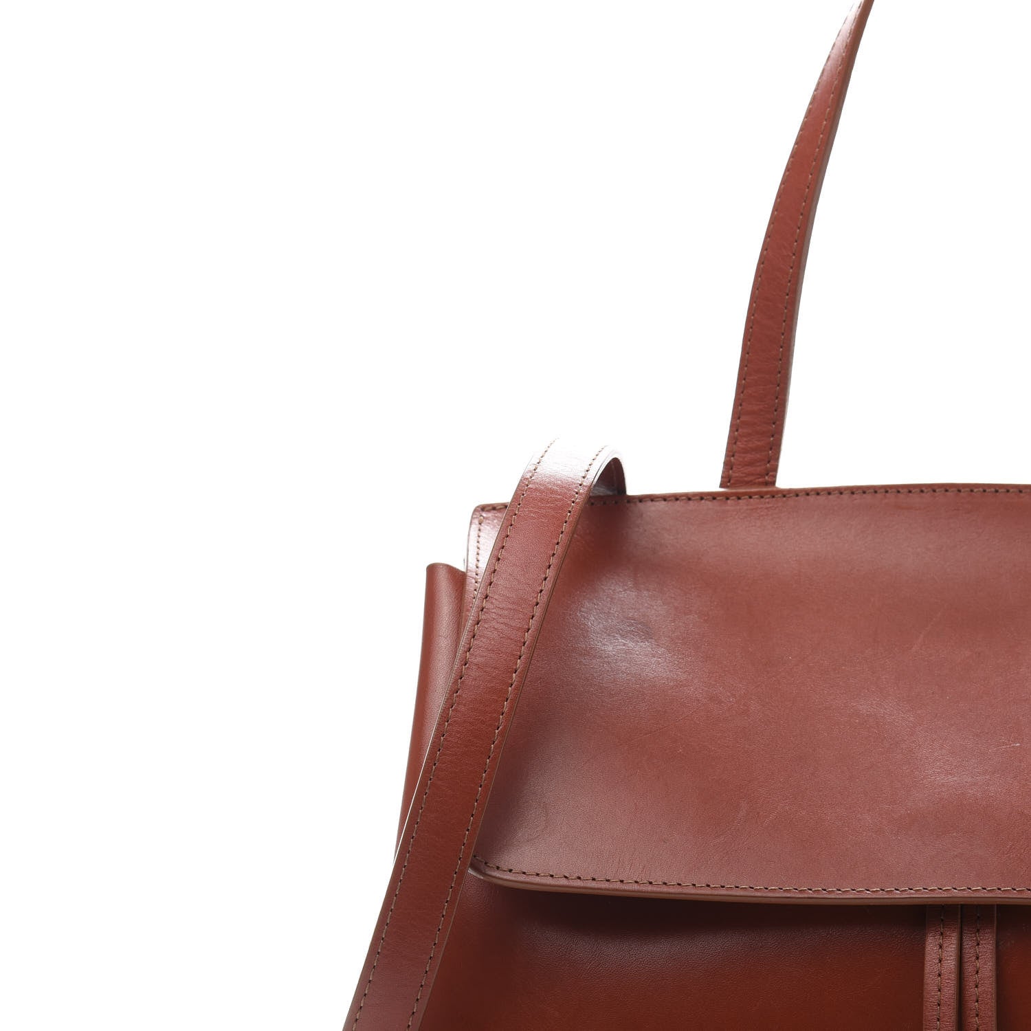 Mansur Gavriel Calfskin Mini Lady Bag Brandy Cleo 10 of 16