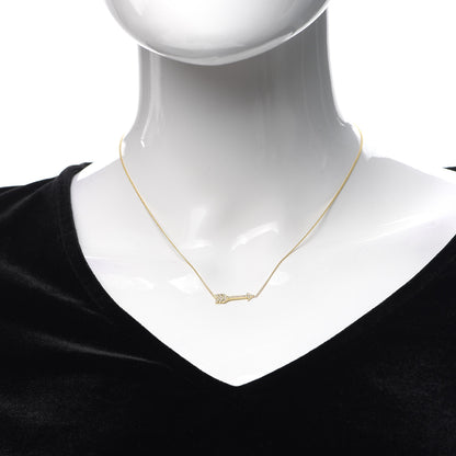 Jennifer Meyer 18K Yellow Gold Diamond Arrow Necklace 2 of 6