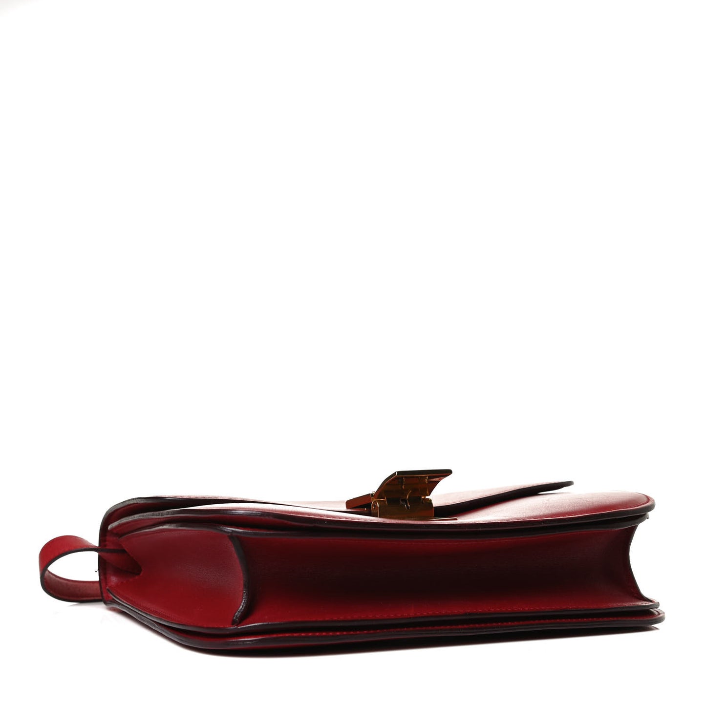 Box Calfskin Medium Classic Box Flap Bag Red