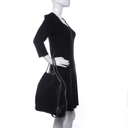 Stella McCartney Shaggy Deer Falabella Fold Over Tote Black 3 of 15