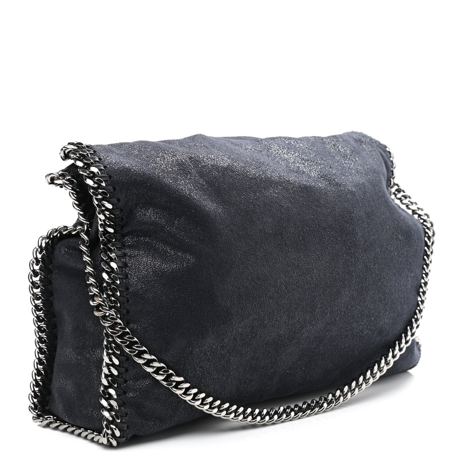 Stella McCartney Shaggy Deer Falabella Fold Over Tote Black 3 of 10