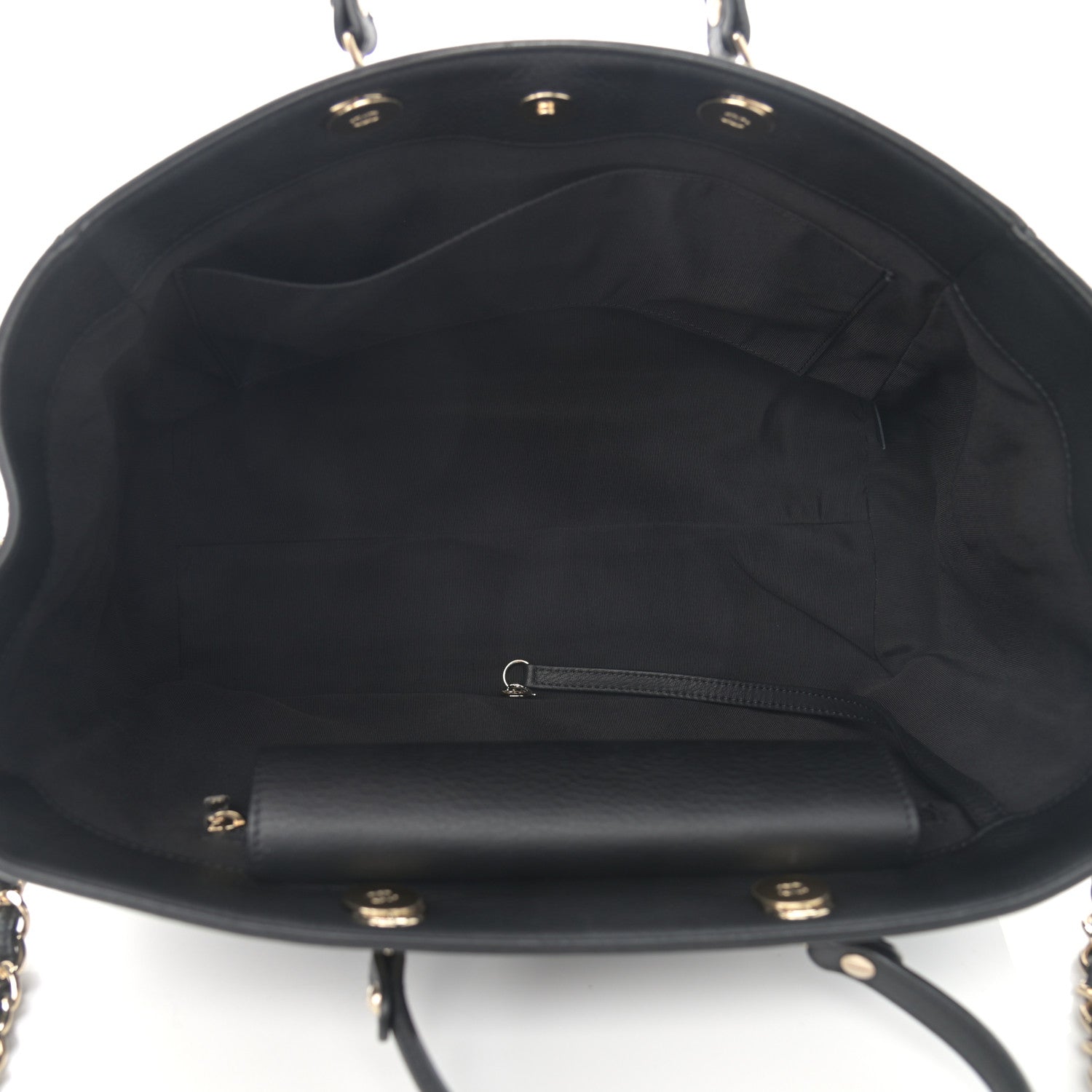 Chanel Bullskin Stitched Medium Shopping Bag Black 5 of 12