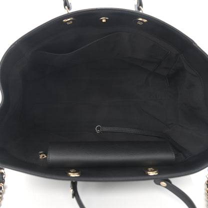 Chanel Bullskin Stitched Medium Shopping Bag Black 5 of 12