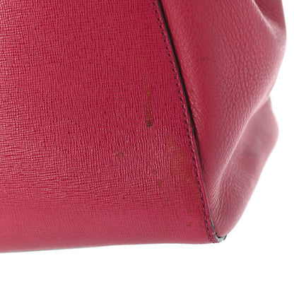Fendi Vitello Elite Regular 2Jours Tote Rosso Scuro Ciliegia 11 of 11