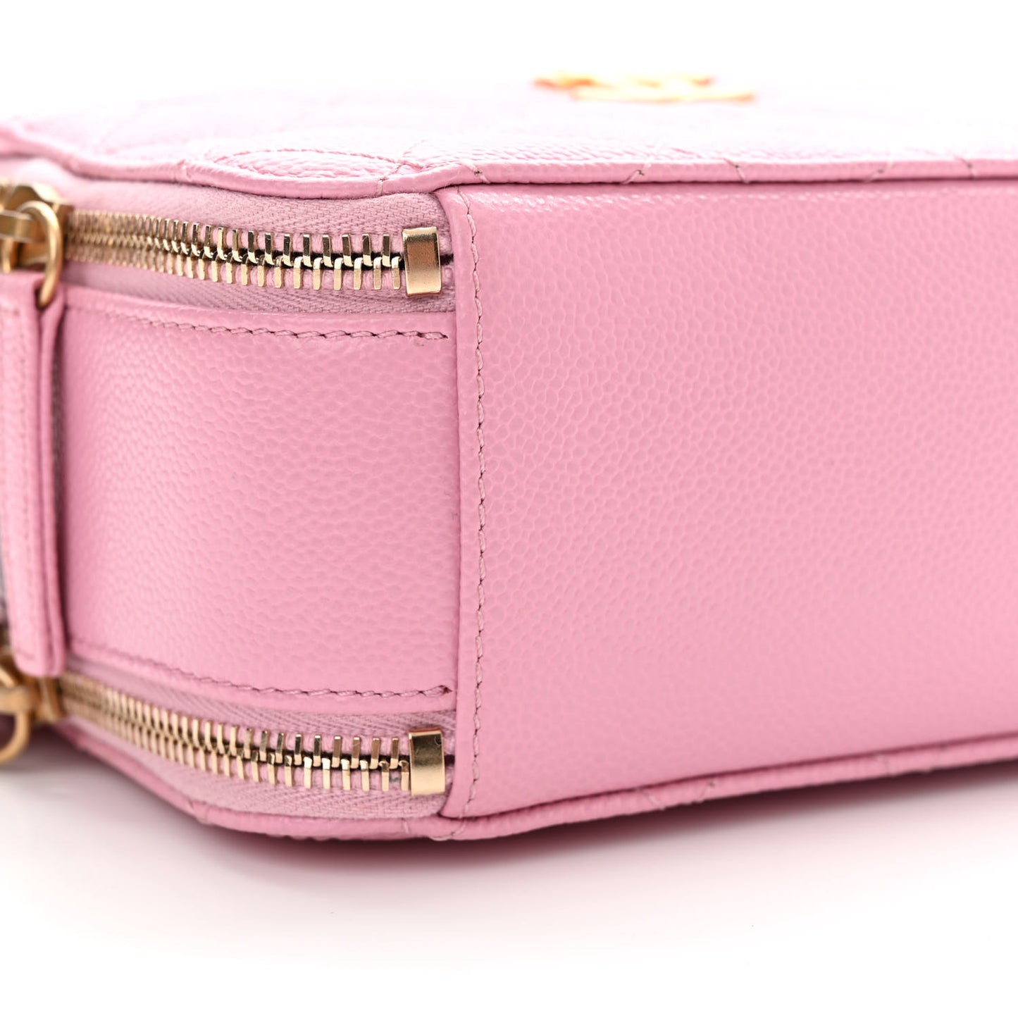 Caviar Quilted Pick Me Up Mini Vanity Case Pink