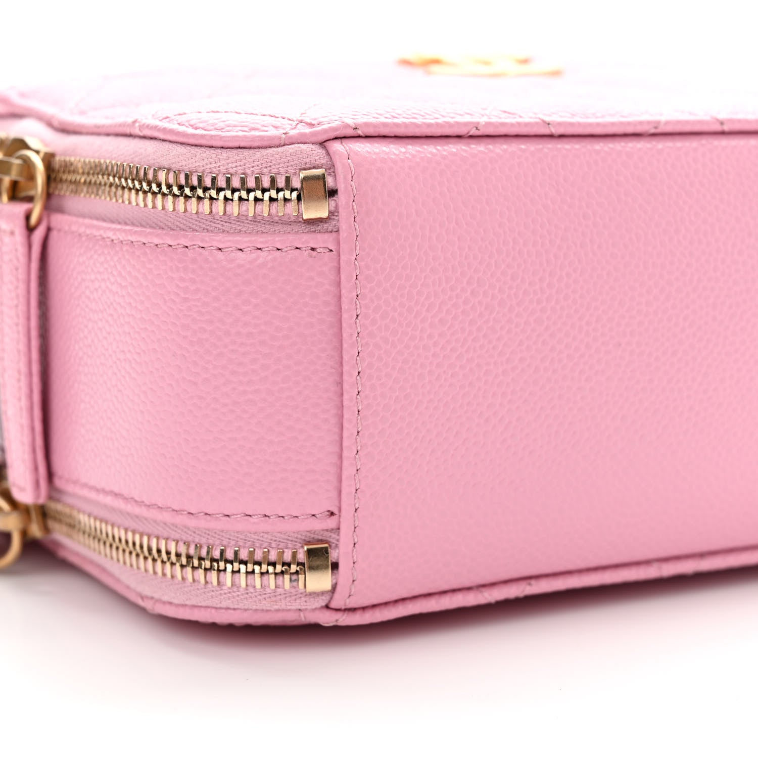 Chanel Caviar Quilted Pick Me Up Mini Vanity Case Pink 10 of 13