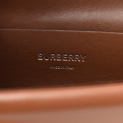 Burberry Canvas Calfskin Small TB Envelope Clutch Natural 6 of 7