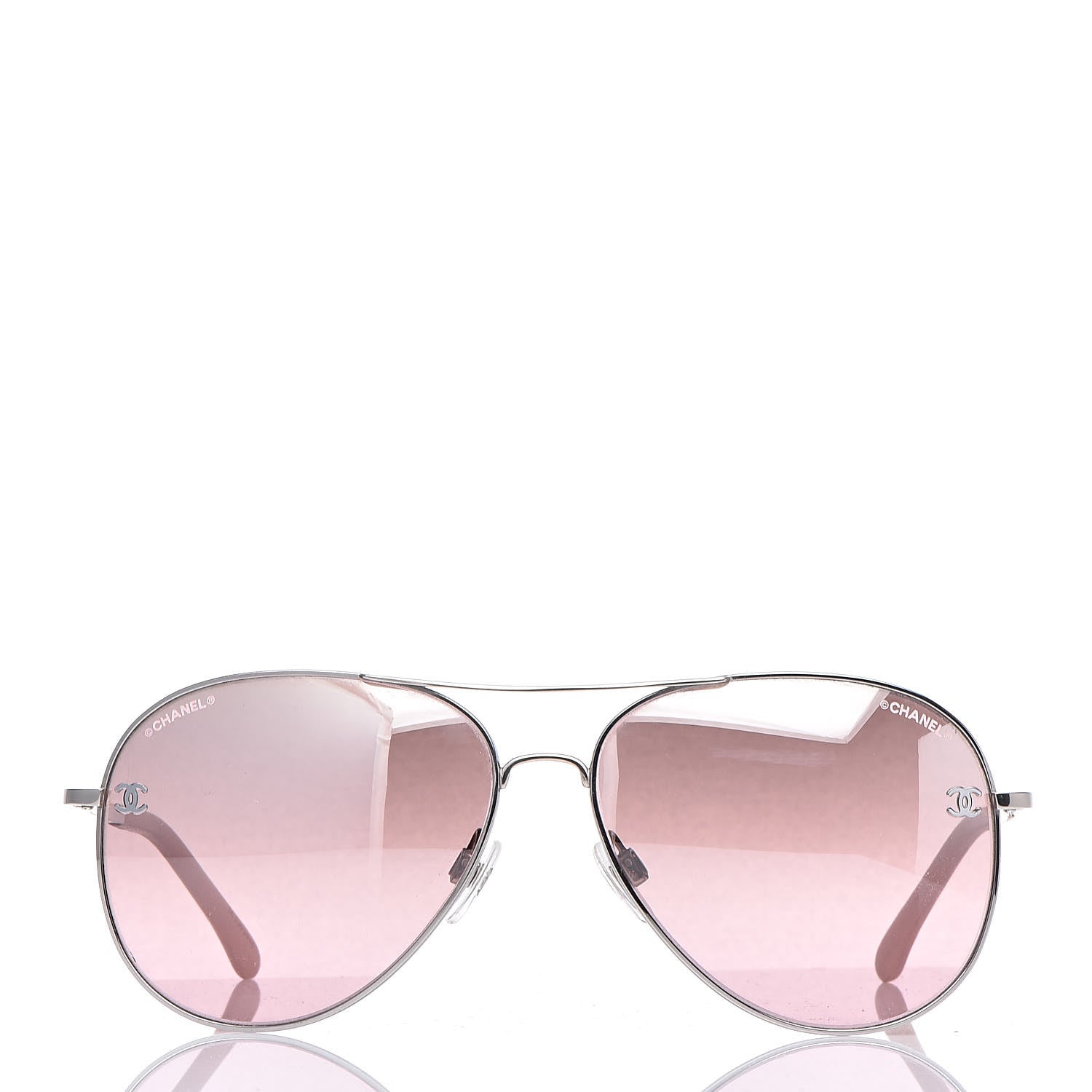Chanel CC Aviator Sunglasses 4189-T-Q Pink 2 of 8