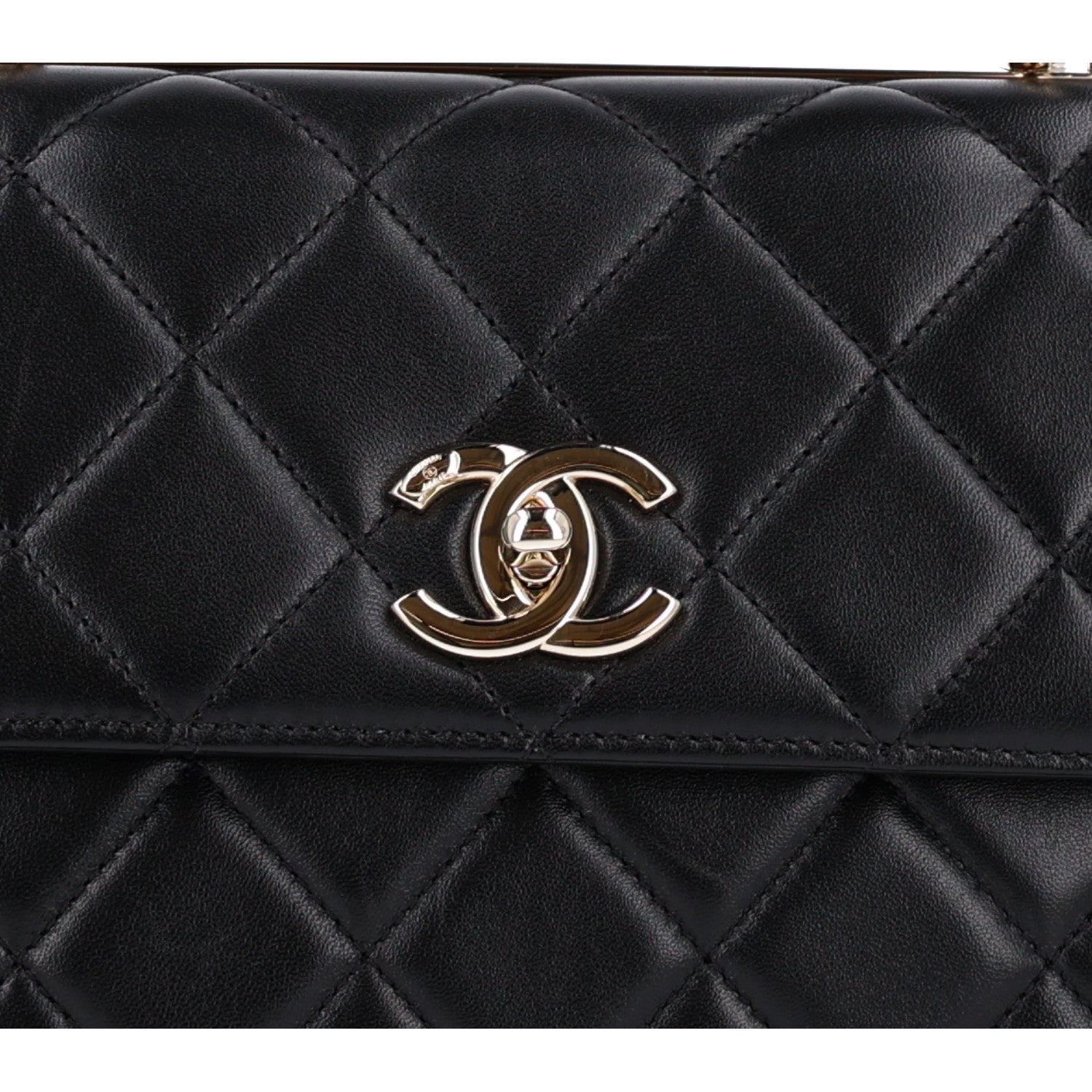 Chanel Lambskin Quilted Small Trendy CC Dual Handle Flap Bag Black 9 of 11
