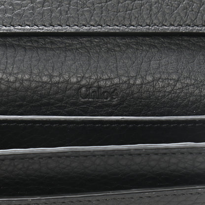 Chloe Calfskin Alphabet Card Holder Black 6 of 8