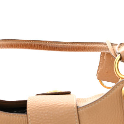 Prada Vitello Daino Pushlock Tote Sughero 21 of 23