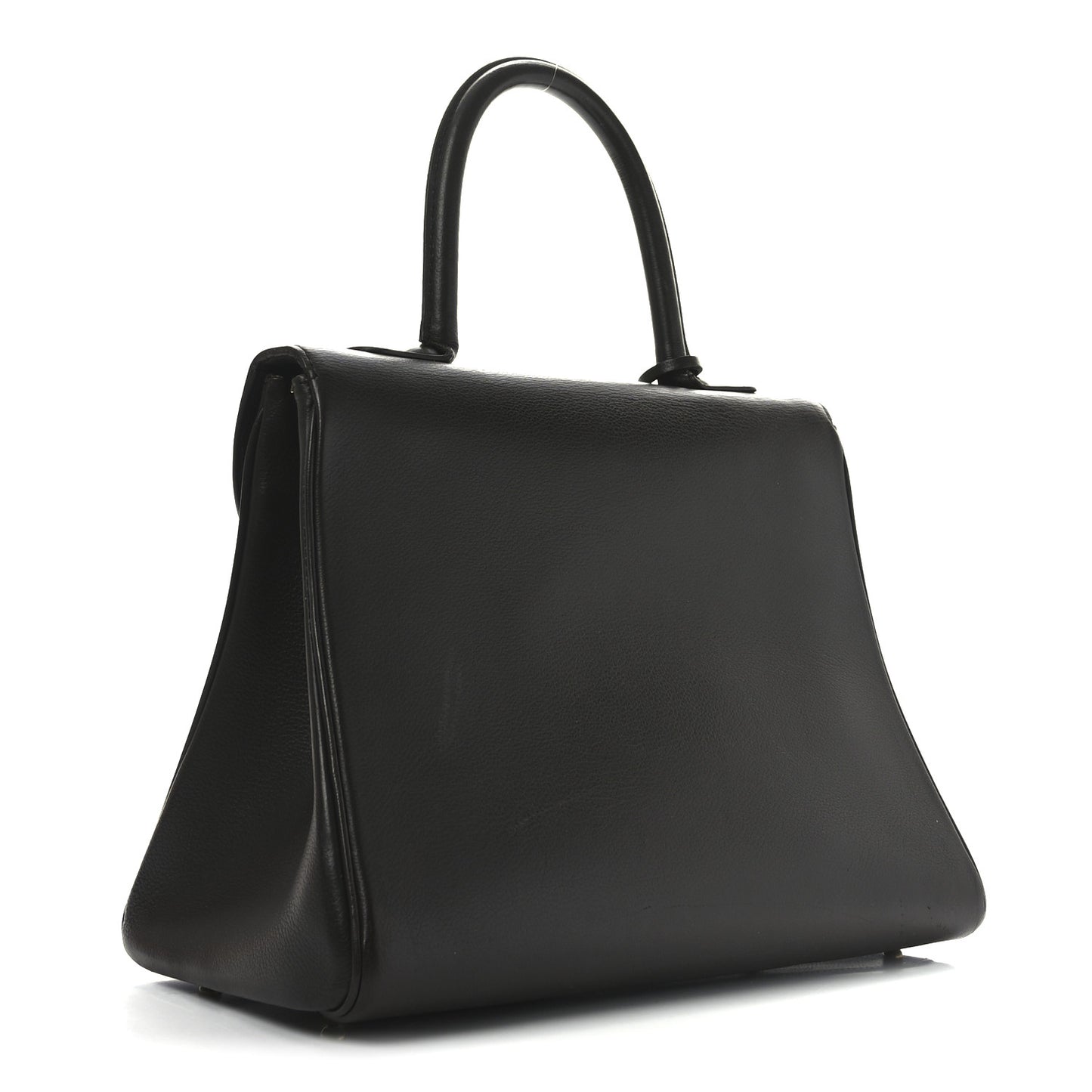 Grained Calfskin MM Brillant Satchel Brown