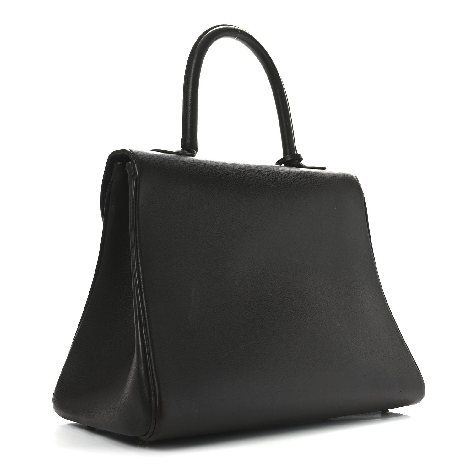 Delvaux Grained Calfskin MM Brillant Satchel Brown 3 of 9