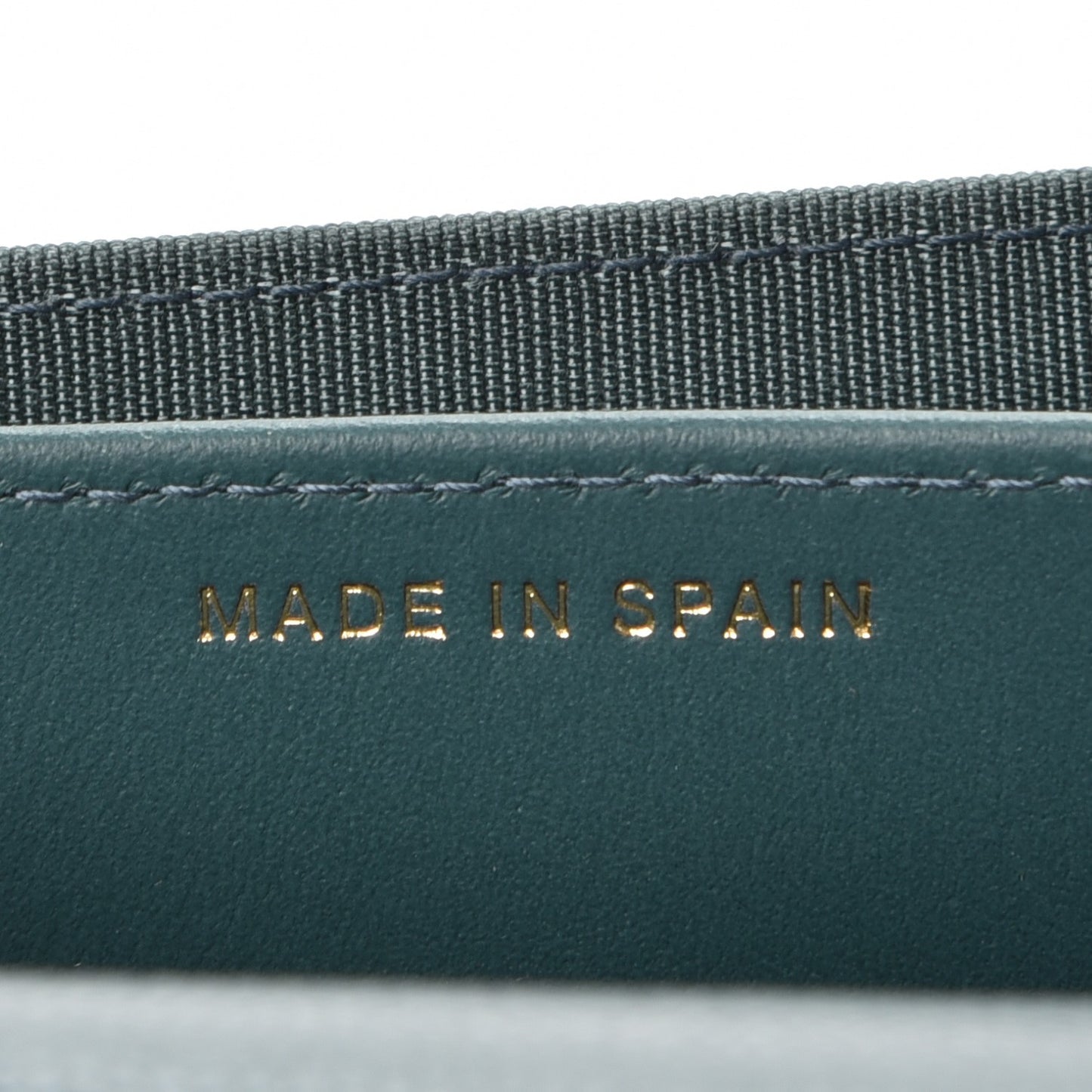 Caviar Quilted Flap Card Holder Green
