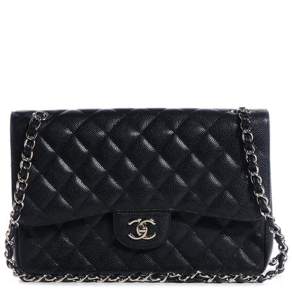 Chanel Caviar Quilted Jumbo Double Flap Black 1 of 8