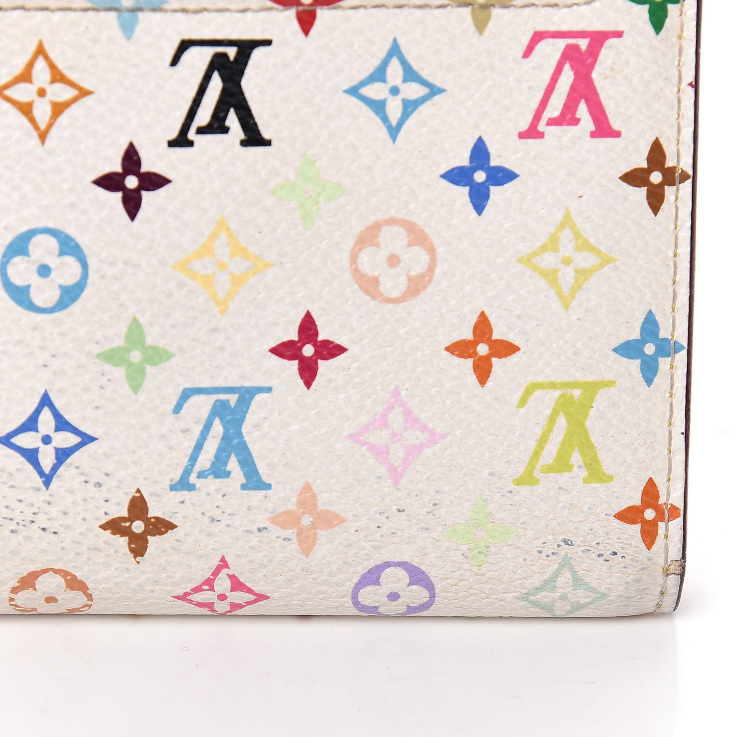 Monogram Multicolor Eugenie Wallet White