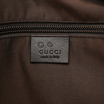 Gucci Nylon Monogram Extra Large Hobo Dark Brown 6 of 13