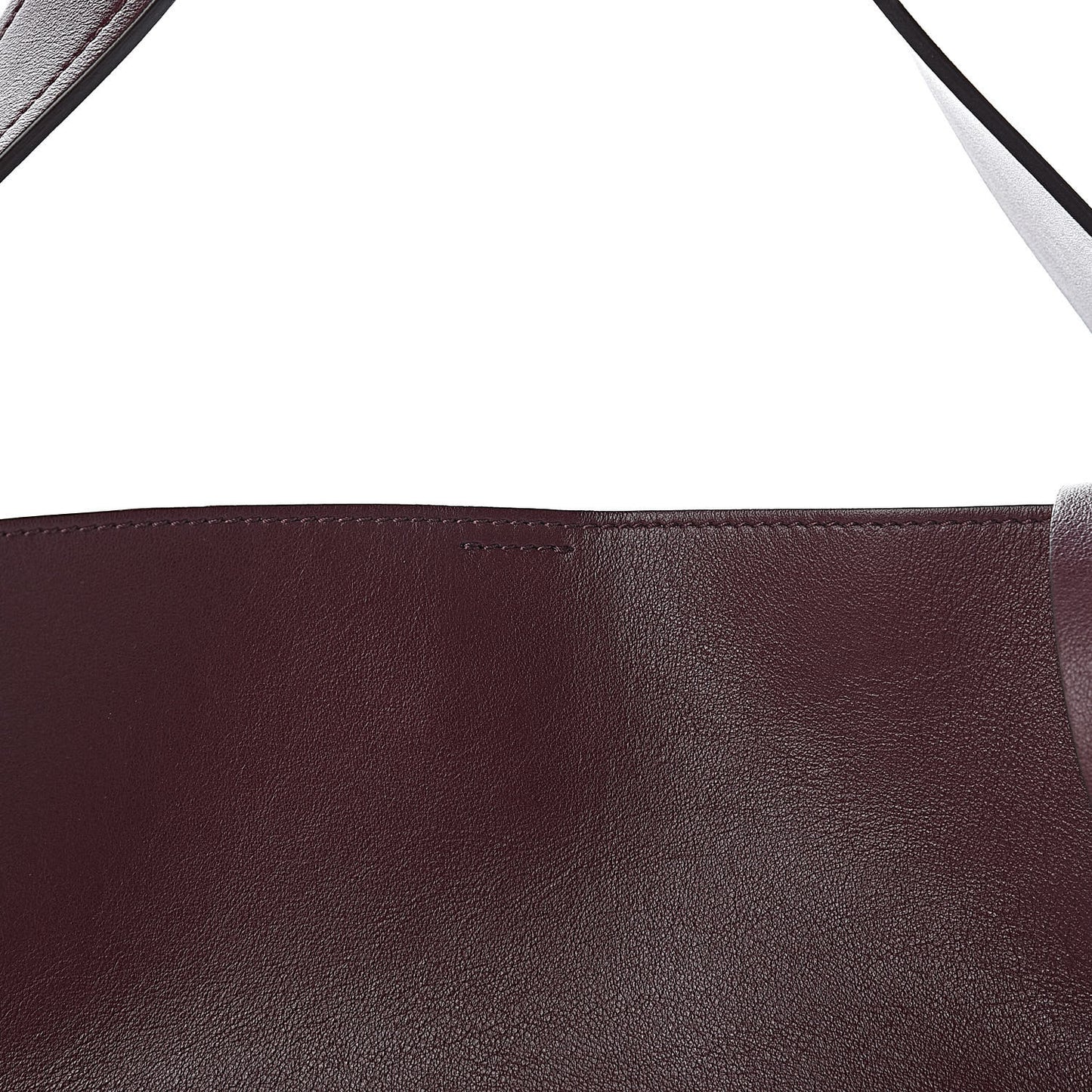 Calfskin Infinity Bucket Bag Oxblood