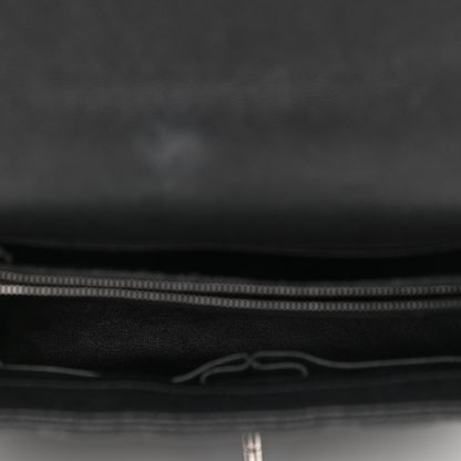 Chanel Caviar Liazard Quilted Large Coco Handle Flap Black 5 of 10