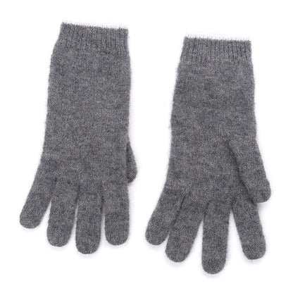 Chanel Cashmere Silk CC Gloves Grey 2 of 6