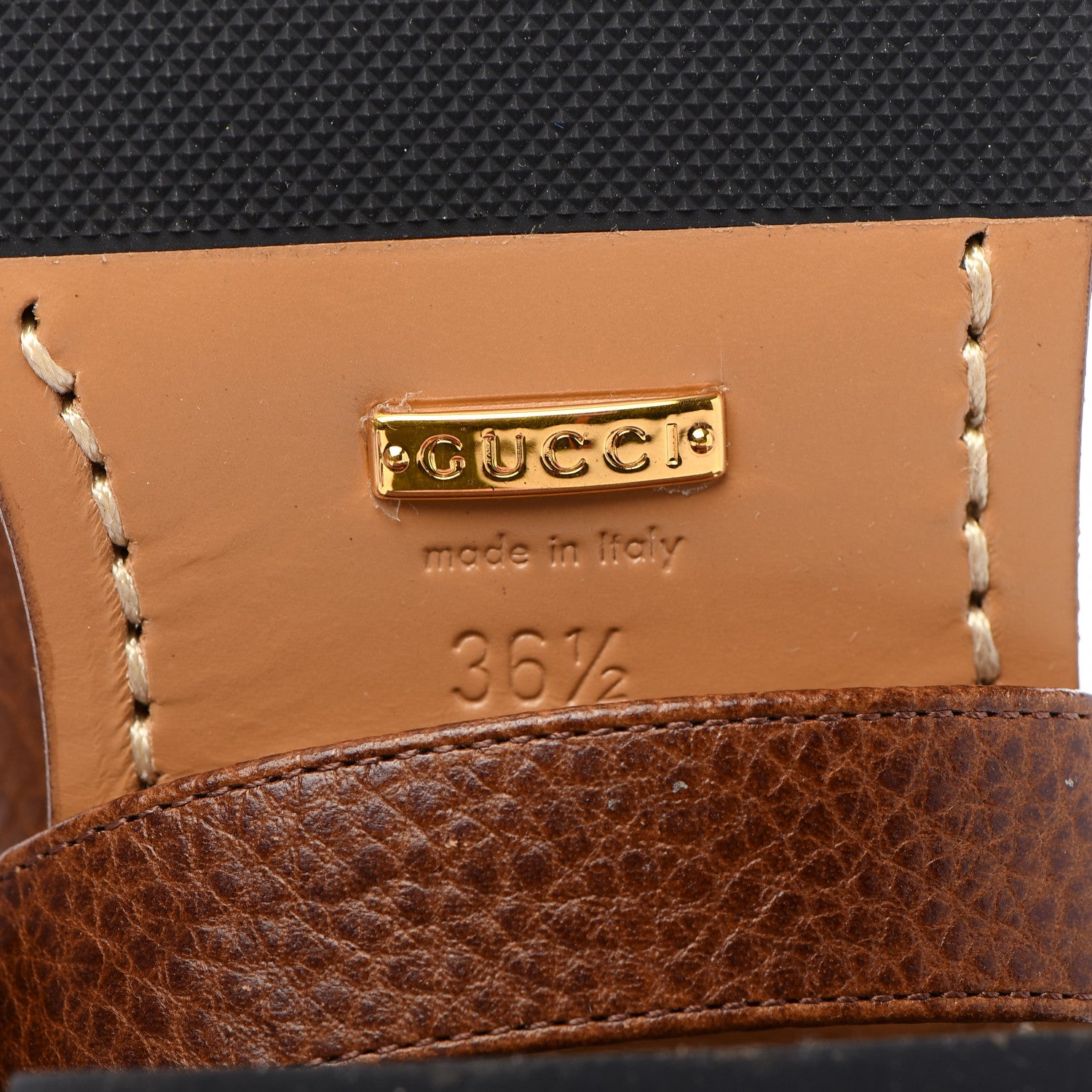 Gucci GG Monogram Calfskin Lola Tall Boots 36.5 Beige Ruggine Cuir 7 of 8