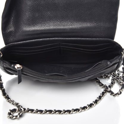Chanel Caviar Half Moon Wallet On Chain WOC Black 6 of 15