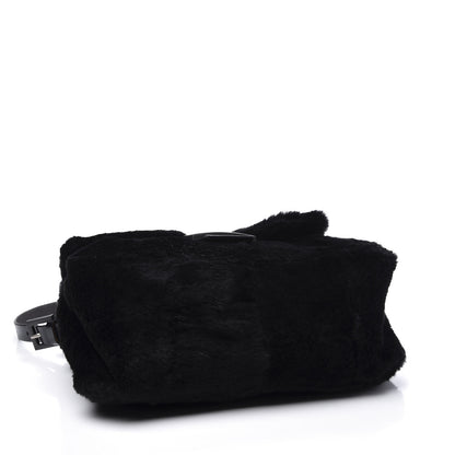 Fendi Mink Fur Mama Baguette Black 3 of 9