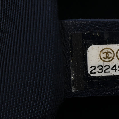 Chanel Calfskin Quilted Medium Frame in Chain Flap Navy 7 of 10